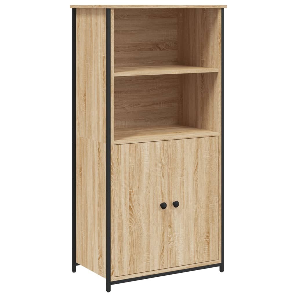 vidaXL Hoge kast 62x36x121,5 cm bewerkt hout sonoma eiken