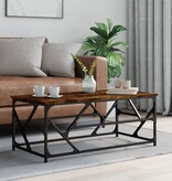 VidaXL Salontafel 100x50x40 cm bewerkt hout gerookt eikenkleurig