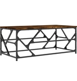 VidaXL Salontafel 100x50x40 cm bewerkt hout gerookt eikenkleurig