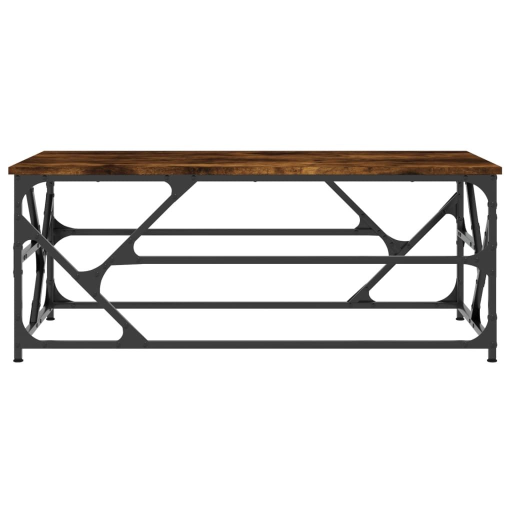 VidaXL Salontafel 100x50x40 cm bewerkt hout gerookt eikenkleurig