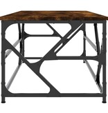 VidaXL Salontafel 100x50x40 cm bewerkt hout gerookt eikenkleurig
