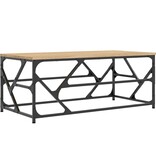 VidaXL Salontafel 100x50x40 cm bewerkt hout sonoma eikenkleurig