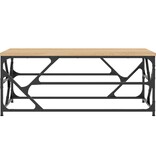 VidaXL Salontafel 100x50x40 cm bewerkt hout sonoma eikenkleurig