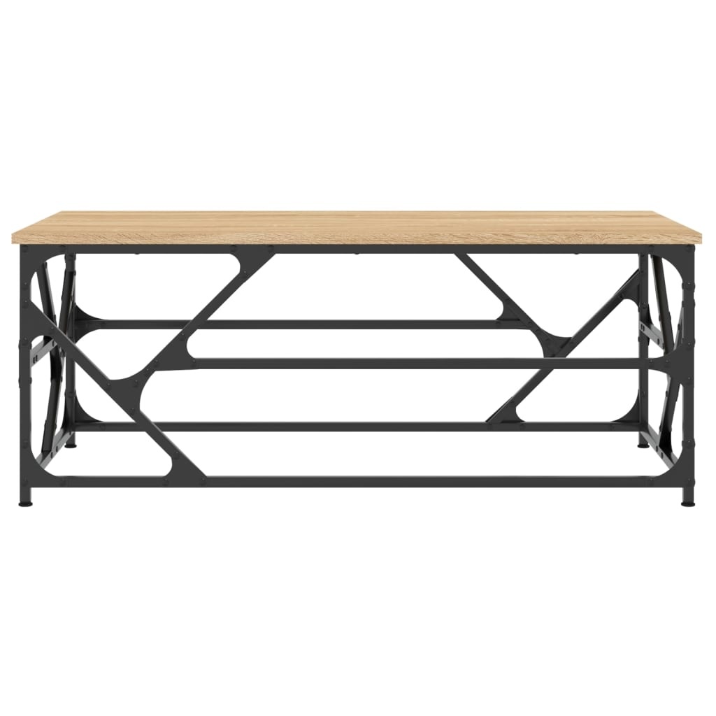VidaXL Salontafel 100x50x40 cm bewerkt hout sonoma eikenkleurig