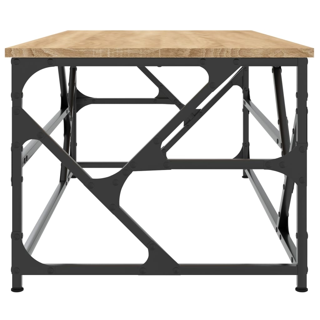 VidaXL Salontafel 100x50x40 cm bewerkt hout sonoma eikenkleurig