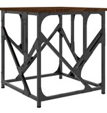 VidaXL Salontafel 45x45x47,5 cm bewerkt hout bruin eikenkleur