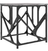 VidaXL Salontafel 45x45x47,5 cm bewerkt hout grijs sonoma