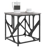 VidaXL Salontafel 45x45x47,5 cm bewerkt hout grijs sonoma