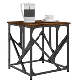 VidaXL Salontafel 45x45x47,5 cm bewerkt hout gerookt eikenkleurig