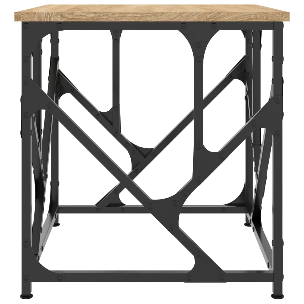 VidaXL Salontafel 45x45x47,5 cm bewerkt hout sonoma eikenkleurig