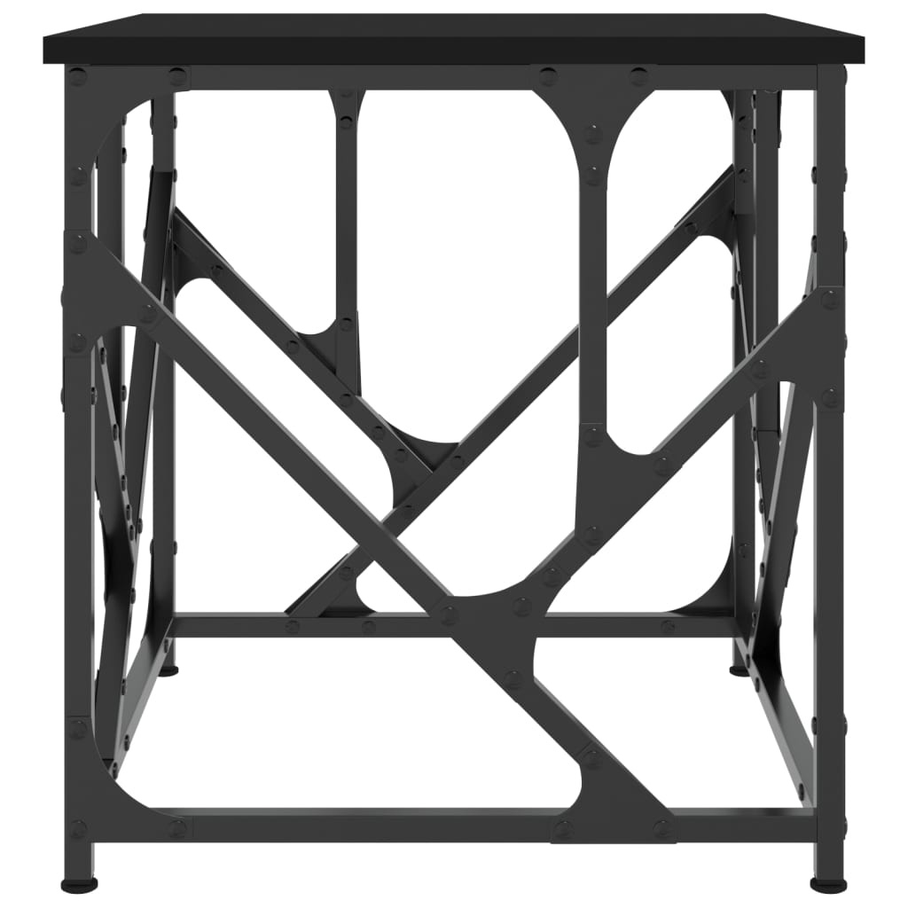 VidaXL Salontafel 45x45x47,5 cm bewerkt hout zwart