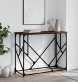 VidaXL Wandtafel 100x40x80 cm bewerkt hout bruin eikenkleur