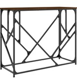 VidaXL Wandtafel 100x40x80 cm bewerkt hout bruin eikenkleur