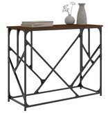 VidaXL Wandtafel 100x40x80 cm bewerkt hout bruin eikenkleur