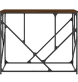 VidaXL Wandtafel 100x40x80 cm bewerkt hout bruin eikenkleur