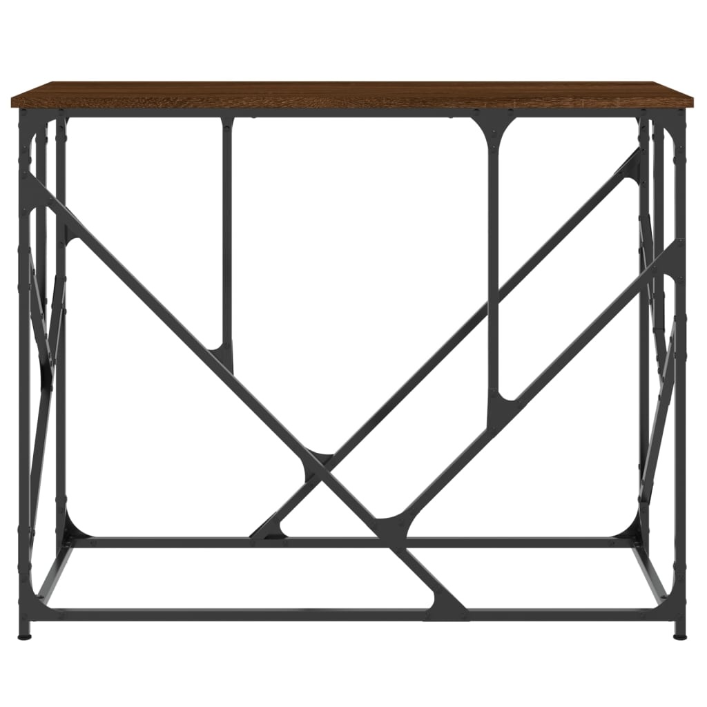 VidaXL Wandtafel 100x40x80 cm bewerkt hout bruin eikenkleur