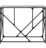 VidaXL Wandtafel 100x40x80 cm bewerkt hout grijs sonoma eikenkleurig