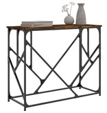 VidaXL Wandtafel 100x40x80 cm bewerkt hout gerookt eikenkleurig