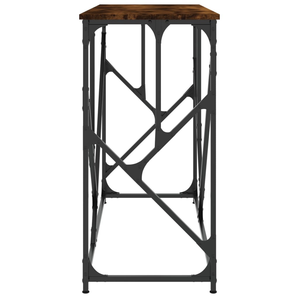 VidaXL Wandtafel 100x40x80 cm bewerkt hout gerookt eikenkleurig