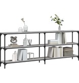 VidaXL Wandtafel 200x29x75 cm bewerkt hout grijs sonoma eikenkleurig