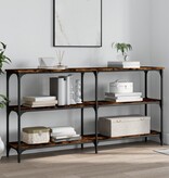 VidaXL Wandtafel 150x29x75 cm bewerkt hout gerookt eikenkleurig