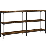 VidaXL Wandtafel 150x29x75 cm bewerkt hout gerookt eikenkleurig