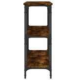 VidaXL Wandtafel 150x29x75 cm bewerkt hout gerookt eikenkleurig