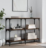 VidaXL Wandtafel 100x29x75 cm bewerkt hout bruin eikenkleur