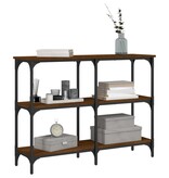 VidaXL Wandtafel 100x29x75 cm bewerkt hout bruin eikenkleur