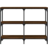 VidaXL Wandtafel 100x29x75 cm bewerkt hout bruin eikenkleur