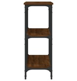 VidaXL Wandtafel 100x29x75 cm bewerkt hout bruin eikenkleur