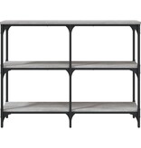 VidaXL Wandtafel 100x29x75 cm bewerkt hout grijs sonoma eikenkleurig