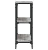 VidaXL Wandtafel 100x29x75 cm bewerkt hout grijs sonoma eikenkleurig