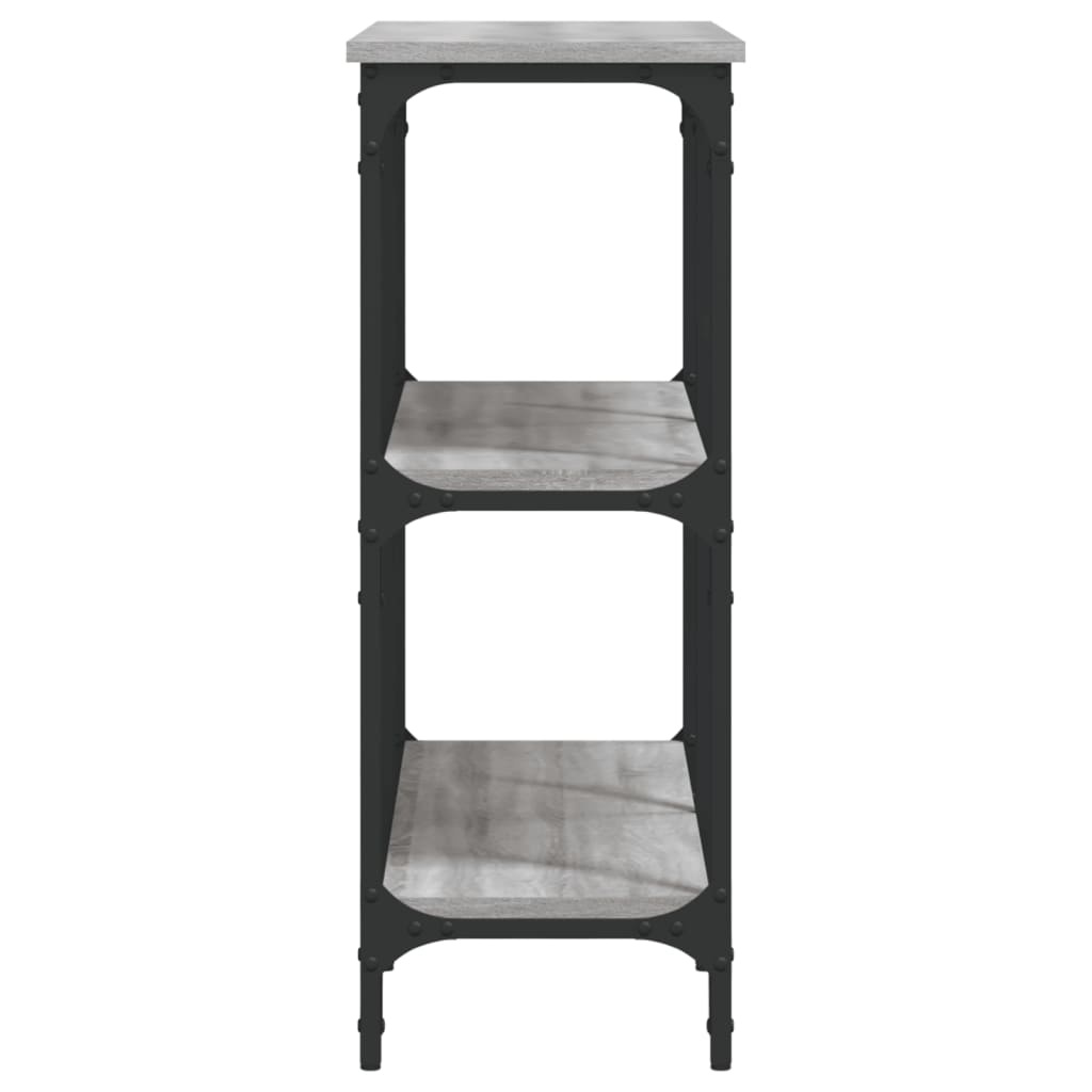 VidaXL Wandtafel 100x29x75 cm bewerkt hout grijs sonoma eikenkleurig