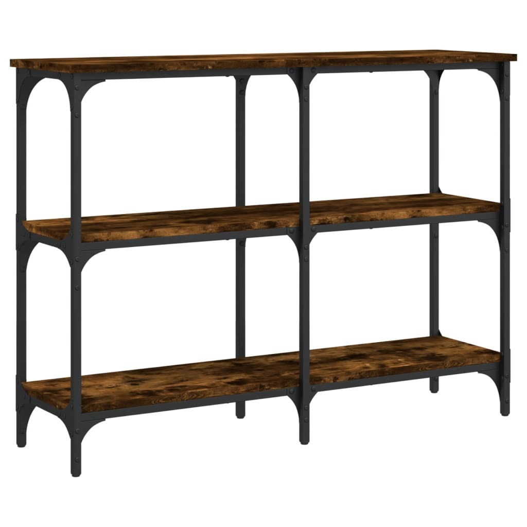 VidaXL Wandtafel 100x29x75 cm bewerkt hout gerookt eikenkleurig