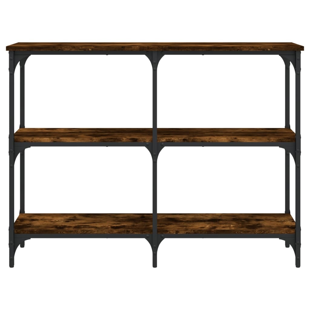 VidaXL Wandtafel 100x29x75 cm bewerkt hout gerookt eikenkleurig