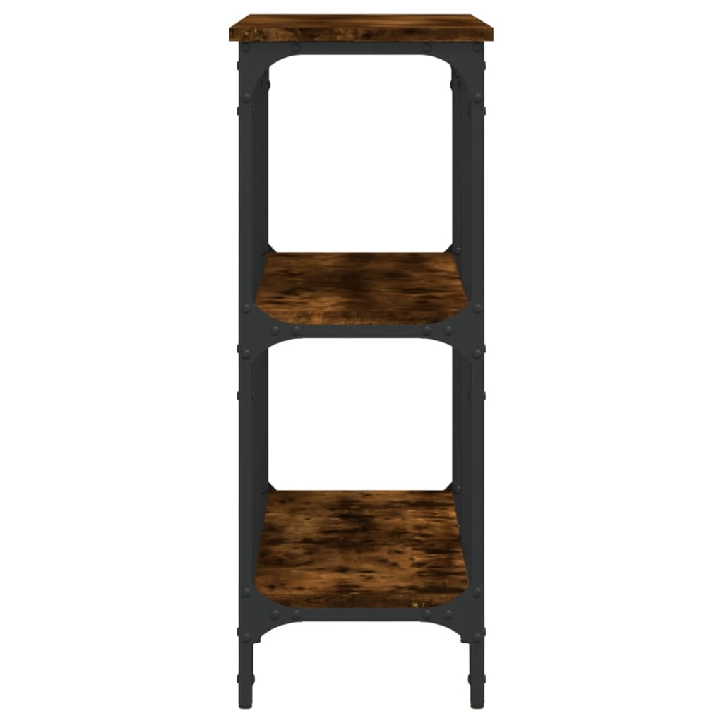 VidaXL Wandtafel 100x29x75 cm bewerkt hout gerookt eikenkleurig