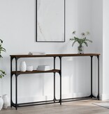VidaXL Wandtafel 145x22,5x75 cm bewerkt hout bruin eikenkleur