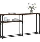 VidaXL Wandtafel 145x22,5x75 cm bewerkt hout bruin eikenkleur