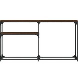 VidaXL Wandtafel 145x22,5x75 cm bewerkt hout bruin eikenkleur