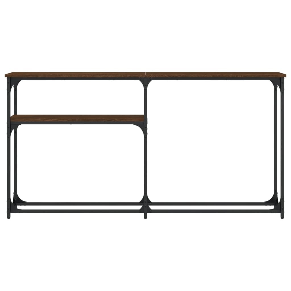 VidaXL Wandtafel 145x22,5x75 cm bewerkt hout bruin eikenkleur