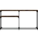 VidaXL Wandtafel 145x22,5x75 cm bewerkt hout gerookt eikenkleurig