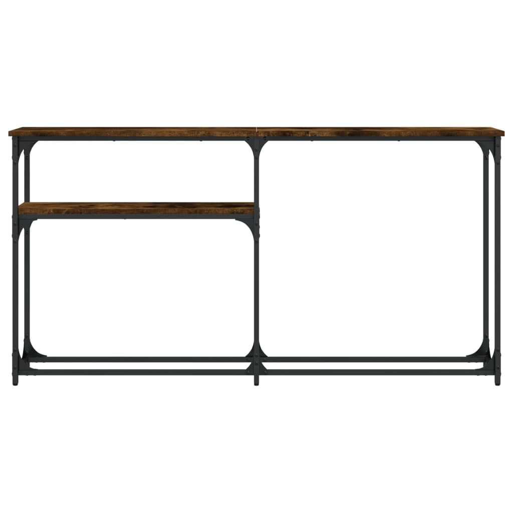 VidaXL Wandtafel 145x22,5x75 cm bewerkt hout gerookt eikenkleurig