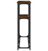VidaXL Wandtafel 145x22,5x75 cm bewerkt hout gerookt eikenkleurig