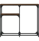 VidaXL Wandtafel 90x22,5x75 cm bewerkt hout bruin eikenkleur