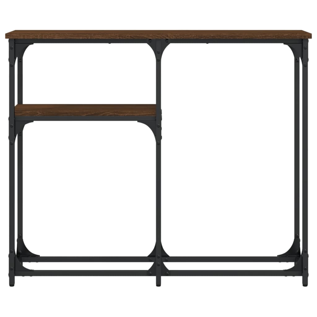 VidaXL Wandtafel 90x22,5x75 cm bewerkt hout bruin eikenkleur