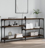 VidaXL Wandtafel 160x29x75 cm bewerkt hout bruin eikenkleur