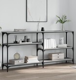 VidaXL Wandtafel 160x29x75 cm bewerkt hout grijs sonoma eikenkleurig