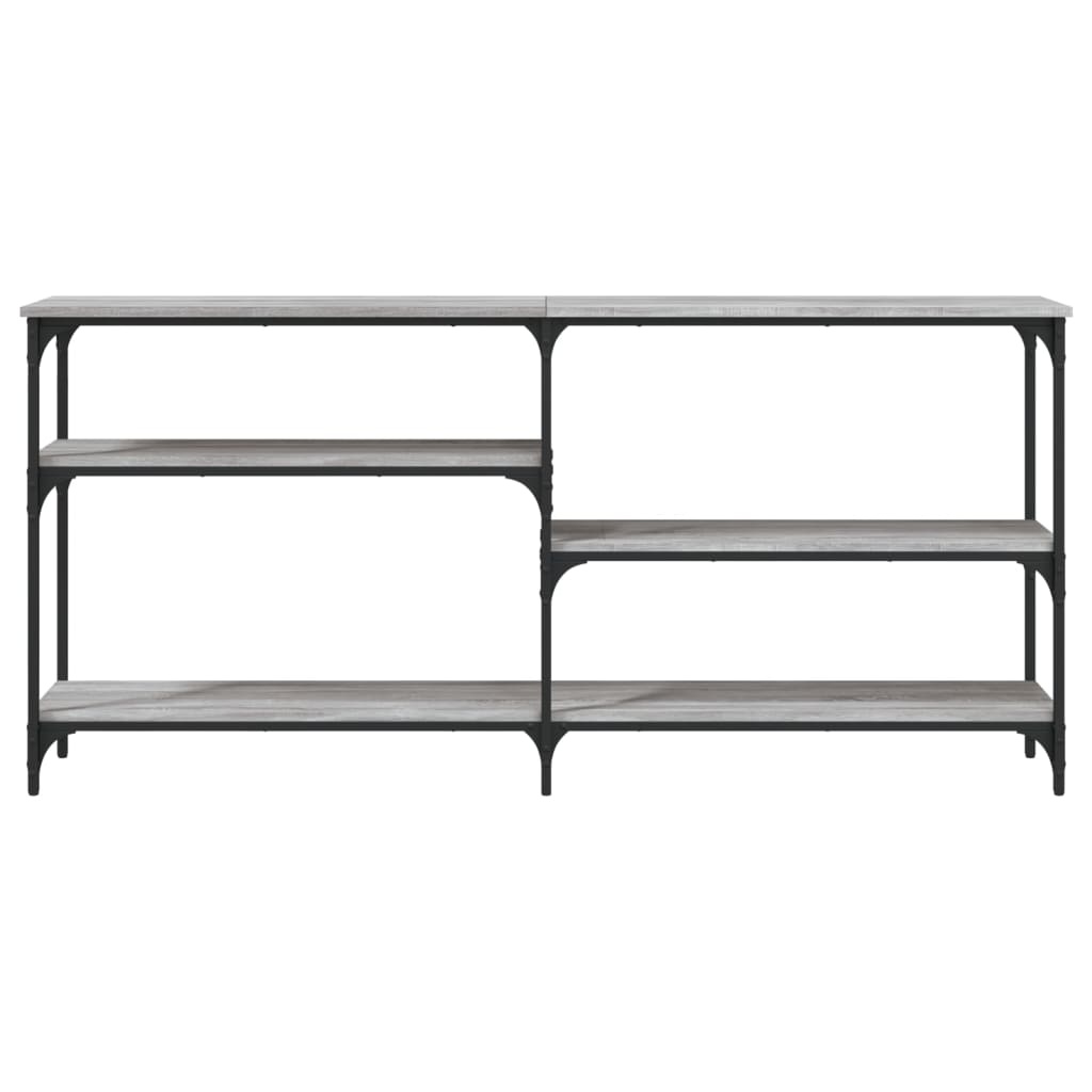 VidaXL Wandtafel 160x29x75 cm bewerkt hout grijs sonoma eikenkleurig