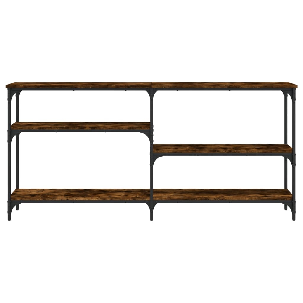 VidaXL Wandtafel 160x29x75 cm bewerkt hout gerookt eikenkleurig